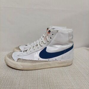 Nike Blazer Mid '77 Lifestyle SneakersWhite Navy CZ1055-124 Women 7.5/Men 6
